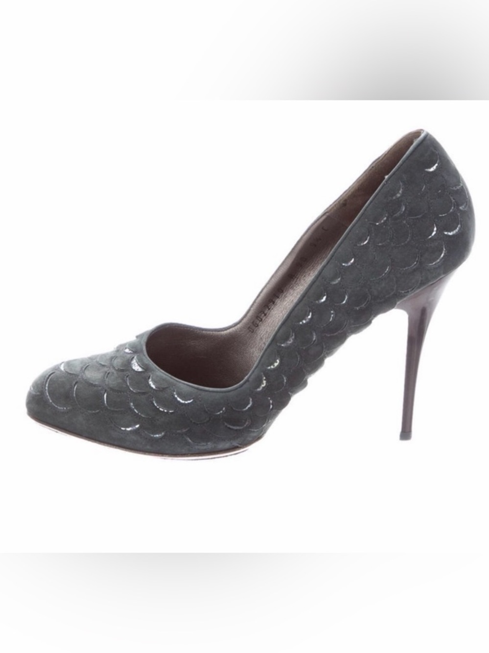 Salvatore Ferragamo Dark Grey Gray Sparkle Shoes